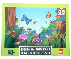 Dėlionė Jumbo Floor Puzzle Bug &amp; Insect, 35 det