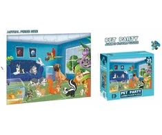 Dėlionė Jumbo Floor Puzzle Pet Party, 35 det