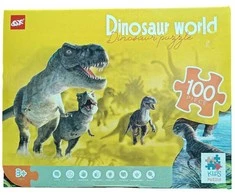 Dėlionė Puzzle Dinosaur world, 100 det