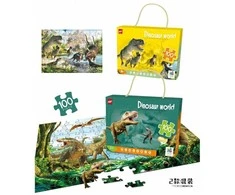 Dėlionė Puzzle Dinosaur world, 100 det