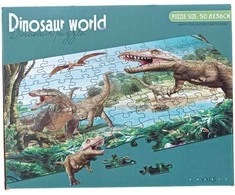 Dėlionė Puzzle Dinosaur world, 100 det
