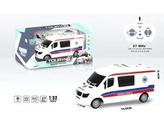 Greitosios pagalbos automobilis 1:32 su nuotolinio valdymo pultu
