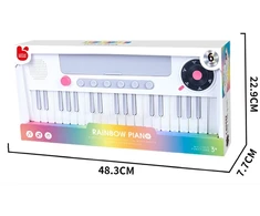 Guangdong Xiadbeishi Šviečiantis elektroninis pianinas vaikams Rainbow Piano, 6 režimai, 40 dainų