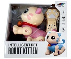 Interaktyvi Katė - Robotas su nuotoliniu valdymo pultu, rožinė