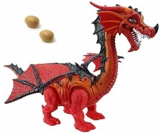 Kiaušinius dedantis Drakonas su šviesos ir garso efektais Ao Xie Toys, rudas