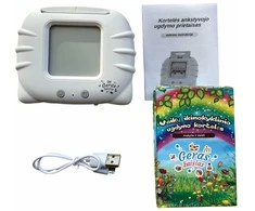 Lietuviškai įgarsintos lavinamosios kortelės + aparatas Geras Žaislas
