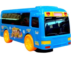 Muzikinis autobusas su 3D šviesomis, mėlynas