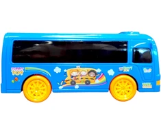 Muzikinis autobusas su 3D šviesomis, mėlynas, Spalva: Geltona