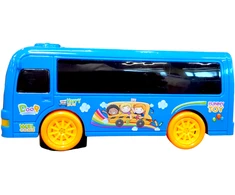 Muzikinis autobusas su 3D šviesomis, mėlynas