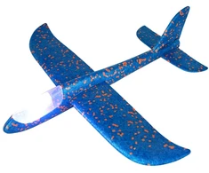 Putplasčio Lėktuvas - Sklandytuvas, mėtomas žaislas, 37cm, Spalva: Geltona