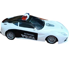 Radijo bangomis valdomas automobilis policijos automobilis, Spalva: Juoda