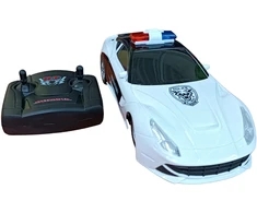 Radijo bangomis valdomas automobilis policijos automobilis, Spalva: Juoda