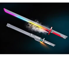 Xie Ye Toys Factory Šviečiantis kardas (katana) su dūmais ir žiežirbomis, įkraunamas, 80 cm