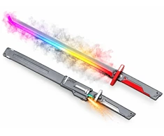 Xie Ye Toys Factory Šviečiantis kardas (katana) su dūmais ir žiežirbomis, įkraunamas, 80 cm