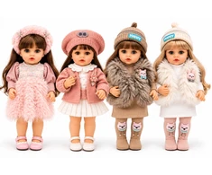 Yiwu Jingxin Toys Co., LTD Realistiškos išvaizdos lėlė, Spalva: Žydra/Rožinė