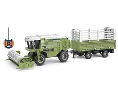 Žaislinis kombainas su priekaba ir valdymo pultu T5 Harvester