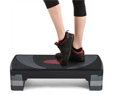 Aerobinis reguliuojamo aukščio laiptelis stepas – 3 lygiai (10/15/20 cm) 250 kg (Nemokamas pristatymas)