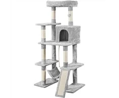 Yaheetech Draskyklė katėms su nameliu 159cm (Nemokamas pristatymas)