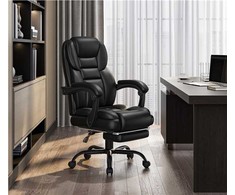 Ergonomiška aukšta biuro kėdė su ištraukiama pakoja (Nemokamas pristatymas)