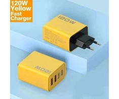 4in1 120W, USB sieninis įkroviklis, 2x USB-C, 2x USB