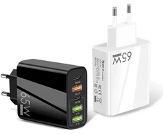 Avernus Greitasis sienins USB įkroviklis 5in1 2 x USB-C, 3 x USB, 65W