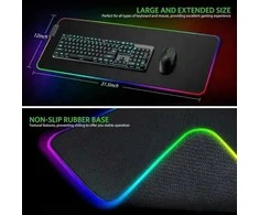 Avernus Pelės kilimėlis žaidimams su RGB LED apšvietimu