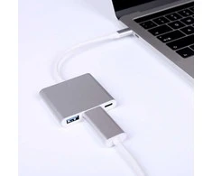 Avernus USB Šakotuvas Hub 3in1 Type-C / USB3.0 / HDMI 4k / PD