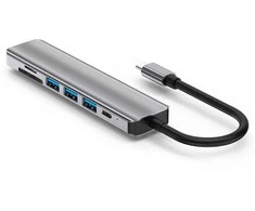 Avernus USB Šakotuvas Hub 7in1 USB-C/HDMI/ USB 2.0/USB 3.0/ MICRO SD/PD