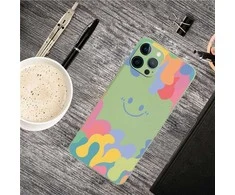 Dėklas Smile Face, žalias - Iphone 14 Pro Max