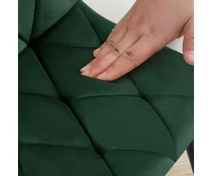 Mville 2 vnt. valgomojo kėdžių rinkinys Clairton Samt