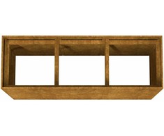 Aukštas sodo lovelis, 120x40x80cm, Corten plienas