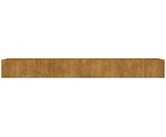 Aukštas sodo lovelis, 360x80x40cm, Corten plienas