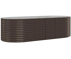 Aukštas sodo lovelis, rudas, 249x100x68cm, plienas