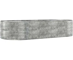 Aukštas sodo lovelis, sidabrinis, 291x140x68cm, plienas