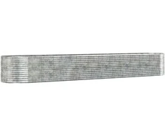 Aukštas sodo lovelis, sidabrinis, 554x100x68cm, plienas