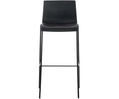 Mville Hover baro kėdė, plastikinė, 4 kojos, juoda, juoda