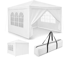 Bipohome Balta sodo paviljonas „TENO“ su langais, 3x3 m