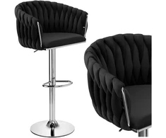 Bipohome "Cofton Chrome Juodas Velvet" baro kabykla