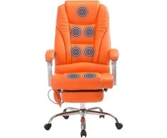 Biuro kėdė „Pacific“ su masažo funkcija, oranžinė