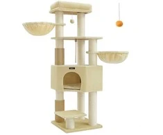 Songmics Feandrea Draskykla su platformomis 50 x 50 x 160 cm smėlio smėlio smėlio smėlio smėlio smėlio smėlio spalvos