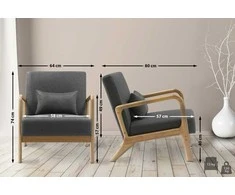 Mville Fotelis Hibbing Audinys