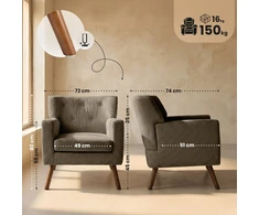 Fotelis „Kioni Cord“