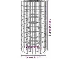 Gabiono laužavietė, 50cm skersmens, galvanizuota geležis