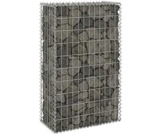 Gabiono siena su dangčiais, 60x30x100cm, galvanizuotas plienas