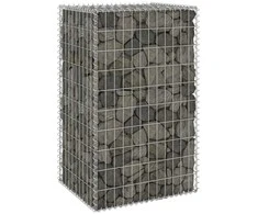 Gabiono siena su dangčiais, 60x50x100cm, galvanizuotas plienas