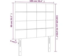 Galvūgalis, 2vnt.,šviesiai pilkos spalvos,100x5x78/88cm,audinys