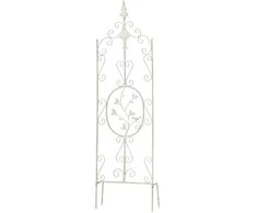 Mville Grotelė augalams Burgus 122 x 35 cm antikvarinė balta
