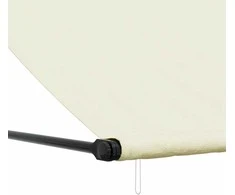 Ištraukiama markizė, kreminė, 350x150cm, audinys ir plienas