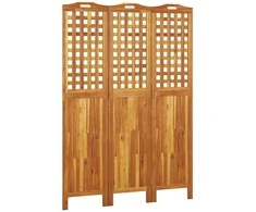 Kambario pertvara, 3 segmentai, 121,5x2x180cm, akacijos masyvas