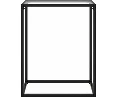 Konsolinis staliukas, skaidrus, 60x35x75cm, grūdintas stiklas
